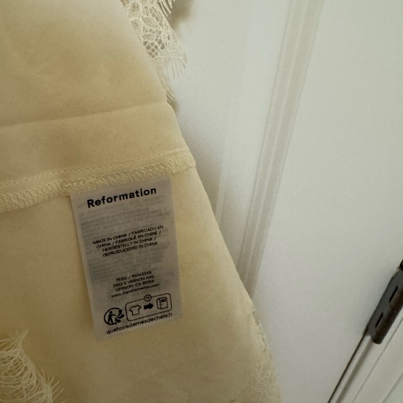 Reformation Cream Lace Mini Dress - Picture 6 of 6